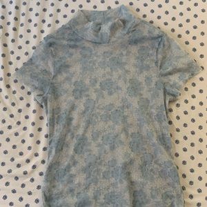 Free People Mesh Flower Polka-dot Top!